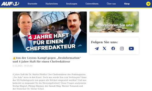 Ersch&uuml;tternd! 4 Jahre Haft f&uuml;r einen Chefredakteur!