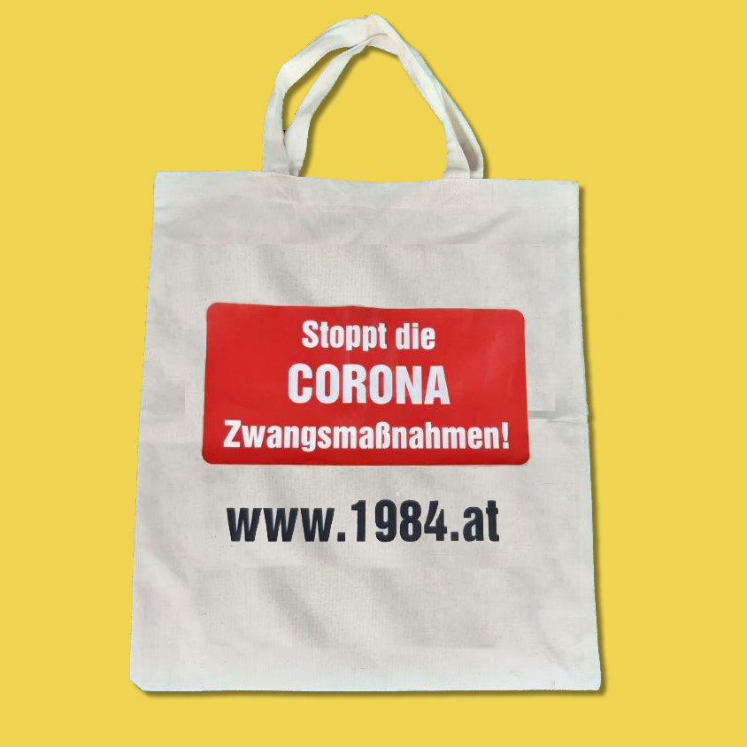 Einkaufstasche für Coronarebellen mit Protest