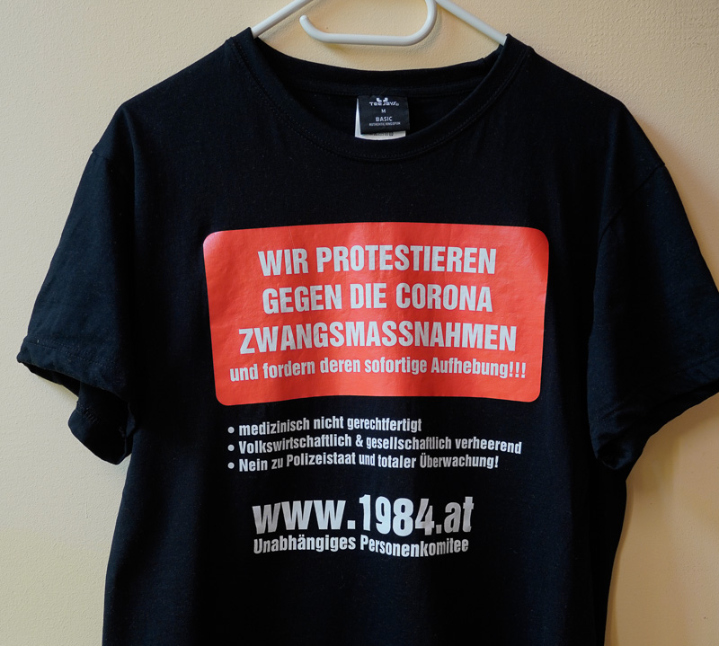 T-Shirt Widerstand und Protest gegen Corona-Maßnahmen 